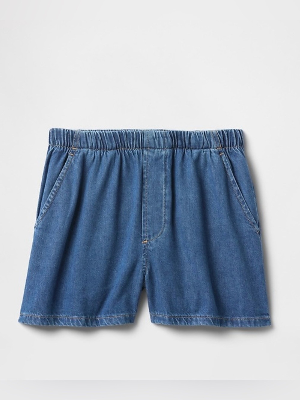 Gap Women’s Mid Rise UltraSoft Easy Denim Boxer Shorts Small